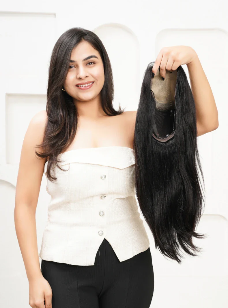 Srhairfeelers Full Head Wig – Silk Base – Human Hair